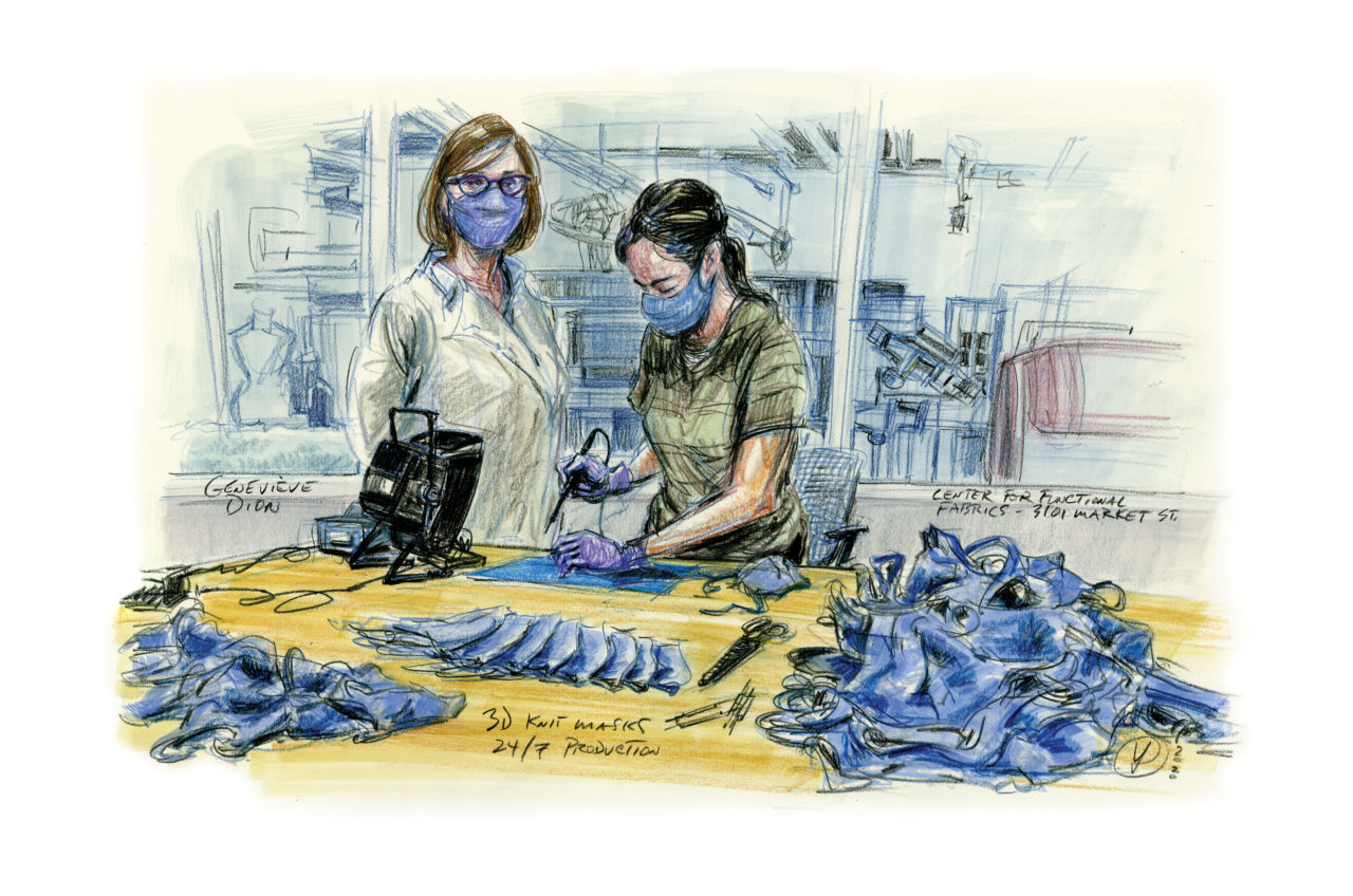 PA FDC COVID Mask Illustration